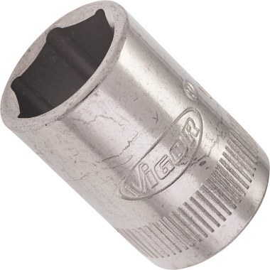 Vigor Inserto para chave de caixa - quadrado oco 6,3 mm (1/4 pol.) - perfil hexagonal externo - 12 V2424N