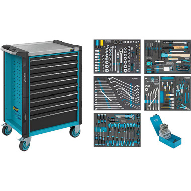 HAZET Carrinho de oficina com sortimento - número de ferramentas: 252 179NX-8/252