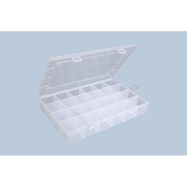 Hünersdorff Sort-kasten PP-ECO CLASSIC, 24 Fächer,233x339x58 mm,transparent,Euro-Aufhänger 601500