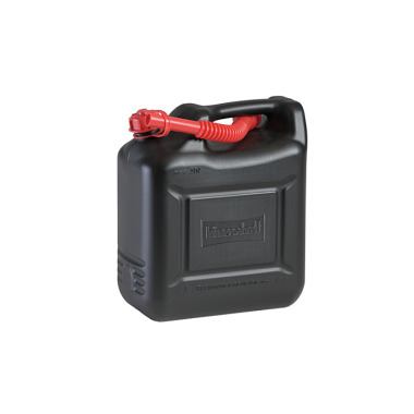 Hünersdorff Kraftstoff-Kanister COMPACT 10L, HDPE,schwarz, mit UN-Zulassung, rotes Zubehör 862800