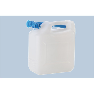 Hünersdorff Wasserkanister ECO 12 L mit Rohr, HD-PE,natur, mit blauem Zubehör 817400