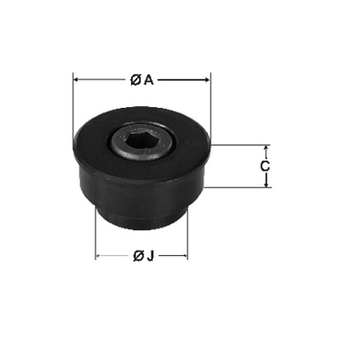 RÖHM Rolo tensor, tamanho 92/125, para mandíbulas transportadoras 169389