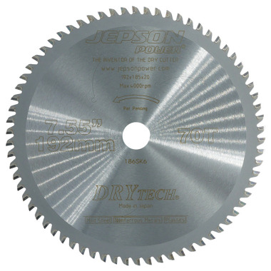 Jepson Power Drytech® HM-Sägeblatt ø 192 mm / 70Z für Stahlplatten 719270