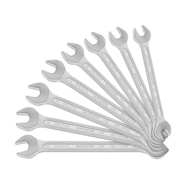 MATADOR Set of DOE Spanners, 8 pcs 6x7 - 20x22mm 0100 9080