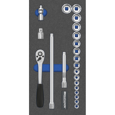 MATADOR MTS-R/V: Socket Set 10(3/8) 1/3: 390x193mm 8164 1302