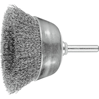 PFERD Cup brush with shaft, knotless TBU 7015/6 ST 0.20 43211201