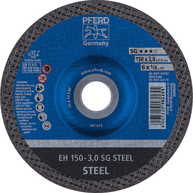 PFERD Disco de corte EH 150-3.0 SG STEEL 61323122