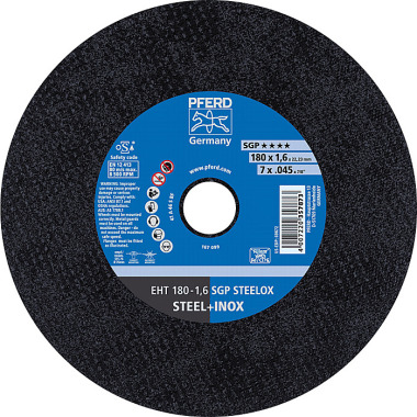 PFERD Disco de corte EHT 180-1.6 SGP STEELOX 61343122