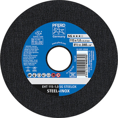 PFERD Disco de corte EHT 115-1.0 SG STEELOX 61340412