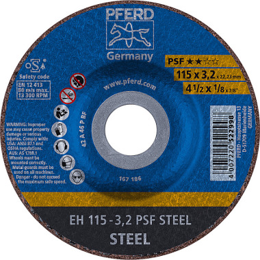 PFERD Disco de corte EH 115-3.2 PSF STEEL 61740126