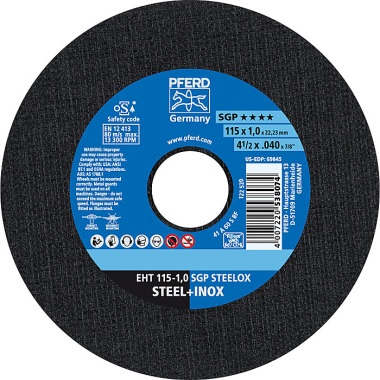 PFERD Disco de corte EHT 115-1.0 SGP STEELOX 61330421