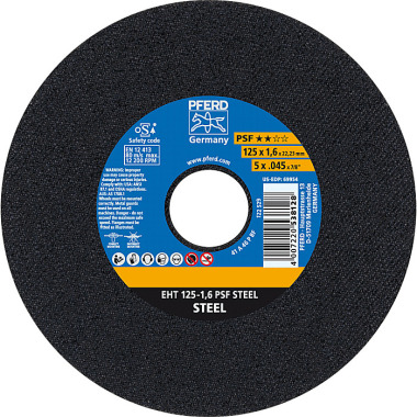 PFERD Disco de corte EHT 125-1.6 PSF STEEL 61719021