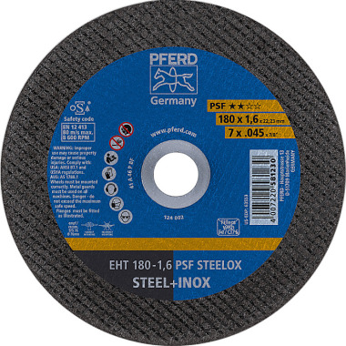 PFERD Disco de corte EHT 180-1.6 PSF STEELOX 61726121