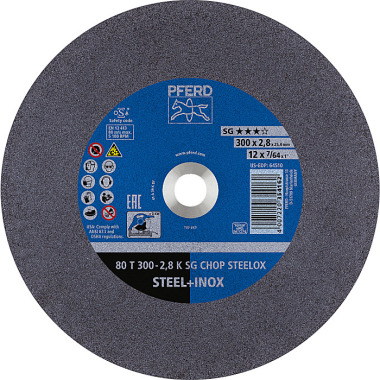 PFERD Disco de corte CHOPSAW 80 T 300-2.8 K SG CHOP STEELOX/25.4 66323052