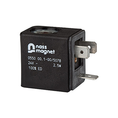 Riegler Bobina de solenoide 24 V CC, para válvula de comutação (válvula de 3/2 vias) 100740