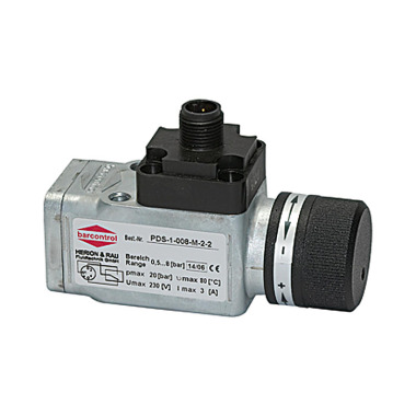 Riegler Pressostato elétrico Conexão. M12x1, conector intercambiável, G 1/4, 0,5-8 bar 103034