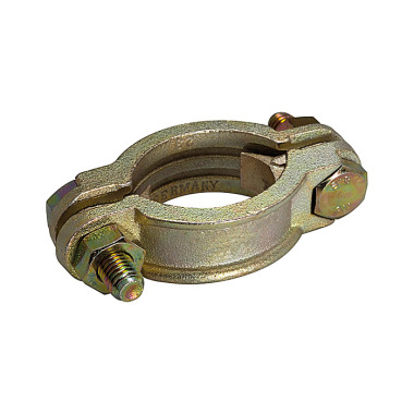 Riegler Abraçadeira para mangueira, 2 peças, ferro fundido maleável, faixa de fixação. 32-40, LW 25 (1) 107899