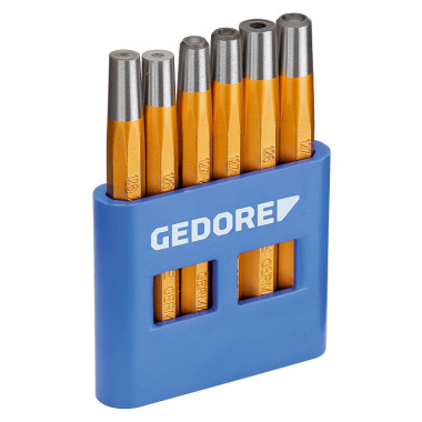 GEDORE Jogo de rebites e cabeças de rebite 6 pcs 125 B