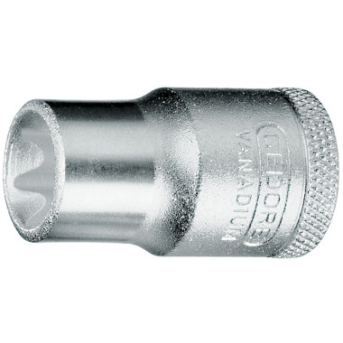 GEDORE Casquilho 1/2 exterior TORX E18 TX 19 E18