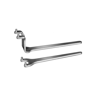 AMF Chave de porca de dois furos DIN3116 forma A tamanho 35 x 5 mm galvanizada 44685