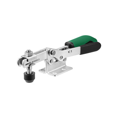 AMF Grampo horizontal 6830SG-3 com alça verde e trava de segurança 557579