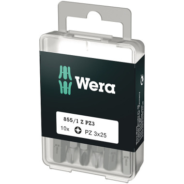 Wera 855/1 Z PZ 3 x 25 mm DIY-Box Pozidriv-Bit 05072405001