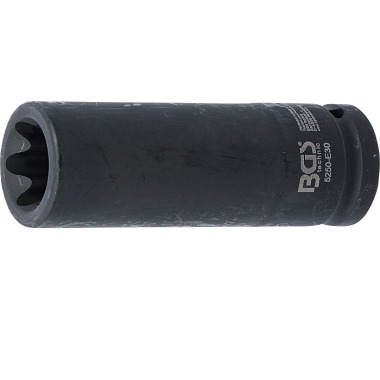 BGS Soquete de impacto tipo E, profundo | 20 mm (3/4”) de diâmetro | E30 5250-E30