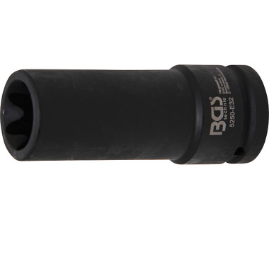 BGS Soquete de impacto tipo E, profundo | 20 mm (3/4 pol.) de acionamento | E32 5250-E32