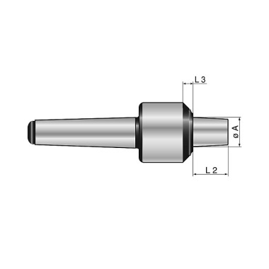 Mack Werkzeuge Corpo de base para cone de centragem co-rotante MK 6 13-MGK-MK6