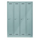 BISLEY MonoBloc™ Garderobenschrank, 4 Abteile, je 1 Fach, Farbe lichtgrau ML11Q1645