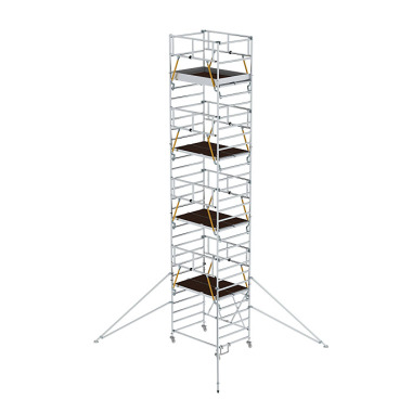 MUNK Folding scaffolding SG 1.35 x 1.80 m with outrigger Platform height 7.96 m 115274