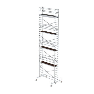 MUNK Mobile scaffolding, 0.75 נ3.0 m, with chassis bar. Platform height 9.45 m 156945