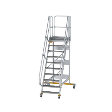 MUNK Platform stairs 60° movable step width 800 mm 10 steps 600730