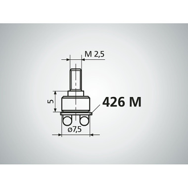 Mahr 913 inserto plano para receber o pino de teste 4360400