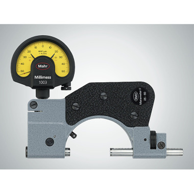 Mahr 840 F Indicating snap gage 0-25 mm/0 - 1” in case w.c. 4450000