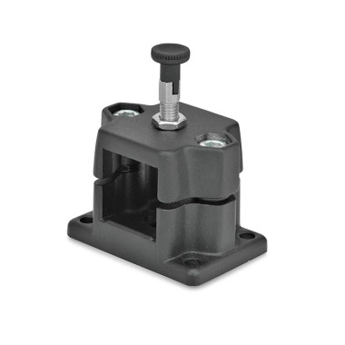 Ganter Corrediça de bloqueio com flange, alumínio GN 147.7-V30-R-SW