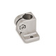 Ganter Conector de grampo de pé em aço inoxidável, alumínio GN 162.3-B15-2-NI