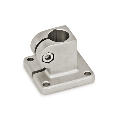 Ganter Conector de grampo de pé em aço inoxidável GN 162-B20-2-NI