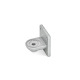 Ganter Conector de abraçadeira, alumínio GN 272-40-IV-BL