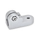 Ganter Conector de braçadeira de suporte, alumínio GN 275-B12-2-BL