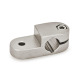 Ganter Conector de grampo de aço inoxidável, alumínio GN 277-B12-2-NI