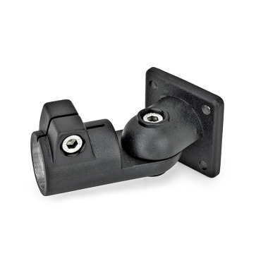 Ganter Conector de fixação de dobradiça, alumínio GN 282-B30-T-2-SW