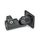 Ganter Conector de fixação de dobradiça, alumínio GN 282-B45-S-2-SW