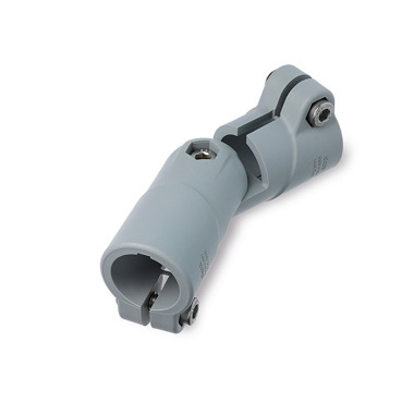 Ganter Conector de abraçadeira de dobradiça, plástico GN 286.9-B30-B30-S-2-GR