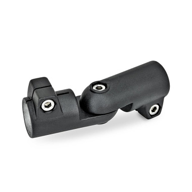 Ganter Conector de fixação de dobradiça, alumínio GN 286-B20-B30-S-2-SW