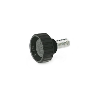 Ganter Parafusos serrilhados, plástico anti-estático GN 591-16-M5-10-ESD