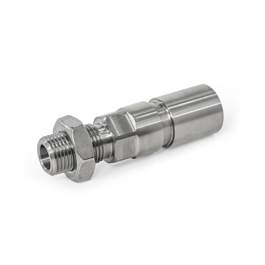 Ganter Êmbolo de indexação, aço inoxidável, acionado pneumaticamente GN 817.7-12-15-A-OP