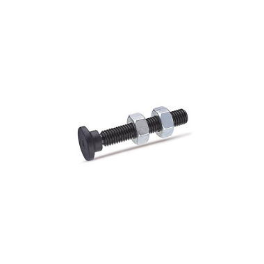 Ganter Parafusos de pressão com peça de pressão de plástico móvel, aço GN 903-40-M8-58-ST