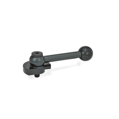 Ganter Trinco de fixação, fixação para baixo, aço GN 918.2-40-GV-R