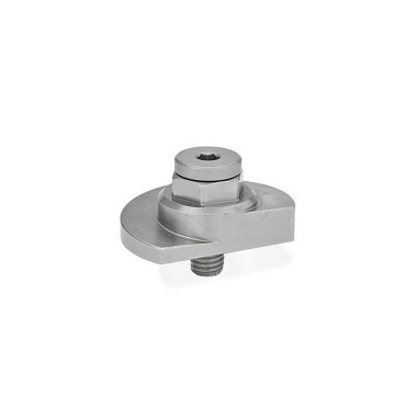 Ganter Trinco de fixação, fixação para cima, aço inoxidável GN 918.6-40-SK-L